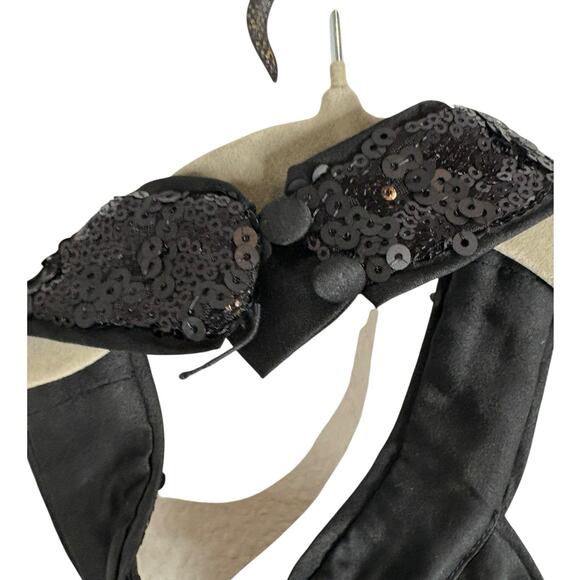 Michael Costello x REVOLVE Rick Sequin Gown Halter Gala Formal Witchy Prom Sz L - Picture 8 of 12